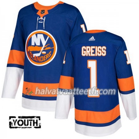 Lasten NHL New York Islanders Pelipaita Thomas Greiss 1 Adidas 2017-2018 Sininen Authentic